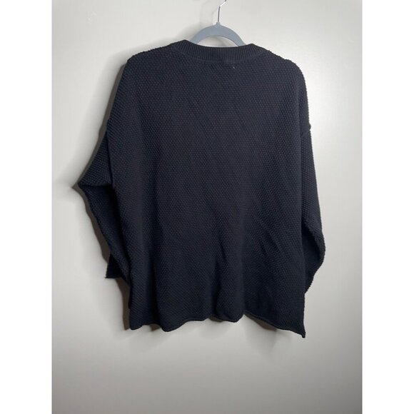 NEW Free People FP Beach Hailee Sweater Top & Pants Set Waffle Knit Sz XS Black - Picture 4 of 7